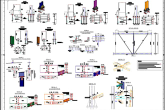 autocad 2d steel structure drawings