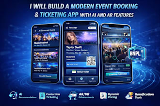 build a modern event booking and ticketing app with ai and ar features