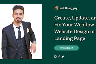 design a webflow website or convert figma to webflow