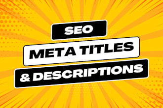 write SEO friendly meta title and meta description
