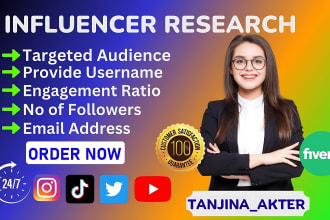 find the best  influencers research for your industry