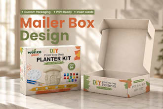 do product packaging box design, subscription box design, mailer box design