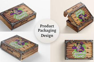 do packaging box design, product box design, mailer box, subscription box and 3d