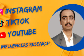 find best instagram tiktok youtube influencers research for your business