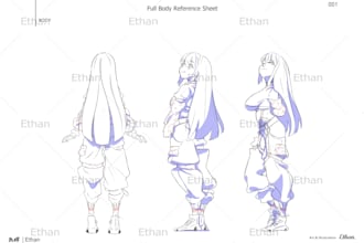 make a reference sheet for an existing character