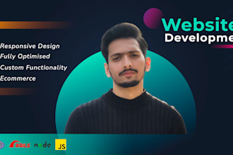 create a professional website as a full stack developer