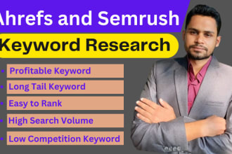 do ahrefs and semrush keyword research for SEO results