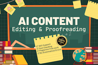do professional ai content editing and proofread