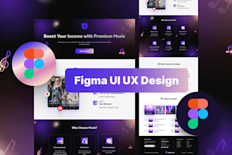 do UI UX website design, landing page, and web design