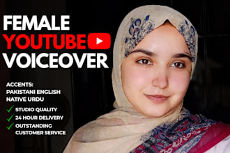 record a studio quality youtube voiceover