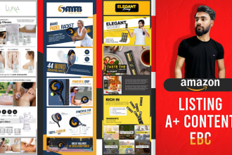 design amazon listing images and ebc, product photo editing