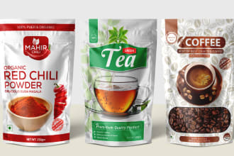 make pouch design, product packaging, food packaging, and label design