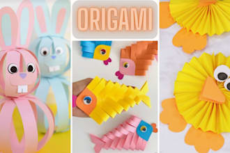 make origami or DIY crafts videos for social media