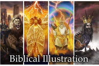 draw professional bible illustrations