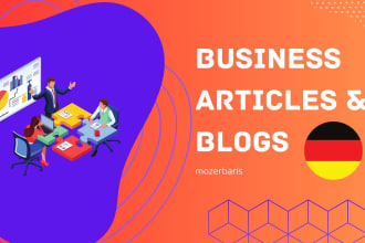 write business blogs in german