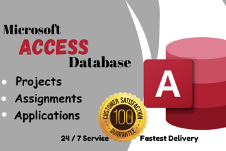 help you in ms access database projects and assignment