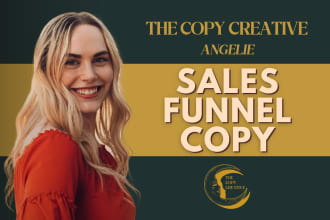 write landing page, email, and ad copy for your sales funnel