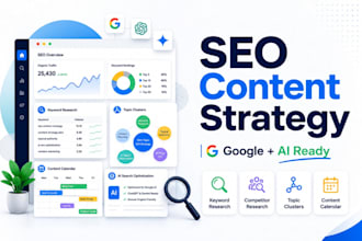 create an SEO content strategy with keyword research and topical authority