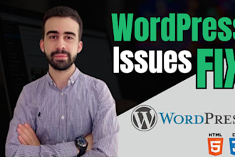 fix wordpress issues, wordpress website or errors