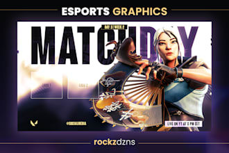 design esports and tournament graphics for social media