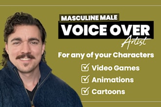 be the male voice actor for your characters
