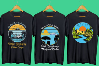 do amazing minimalist retro vintage and outdoor t shirt design