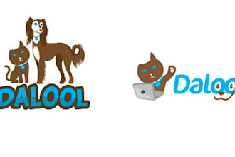 do unique pet, dog, cat, tortoise, animal logo design