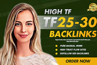 create high trust flow tf homepage dofollow off page seo backlinks