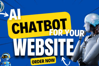 create chatgpt powered ai chatbot for wordpress,wix,shopify openai