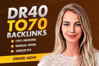 create ultimate high DR 50 to 70 seo contextual dofollow backlinks
