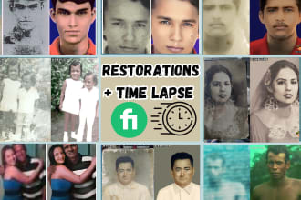 make you a photographic restoration plus a timelapse
