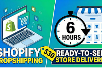 build a branded shopify dropshipping store in 6 hours