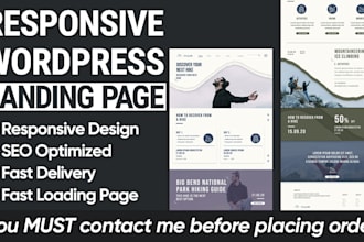 Big Deals!  design wordpress landing page elementor
