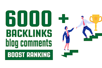 create 6000 high quality backlinks using white hat techniques SEO ranking
