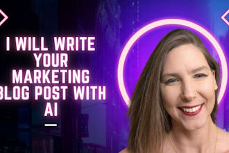 generate and edit a marketing or biz blog post from ai