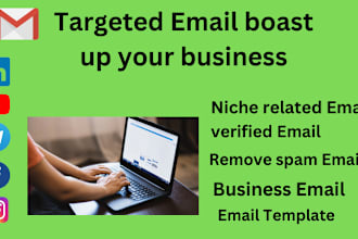provided targeted and verified  email list in any business