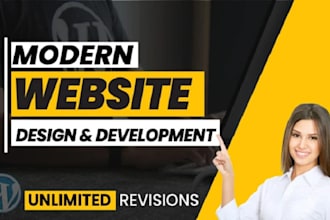 design and develop clean and modern business website