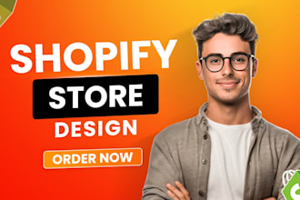 do shopify store design, shopify website, dropshipping store as shopify expert