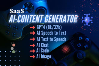 build ai chatgpt article writing saas website for passive income