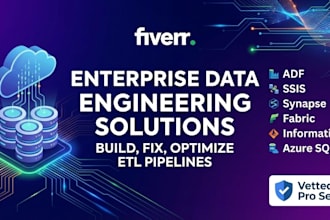 build, fix, and optimize enterprise etl pipelines