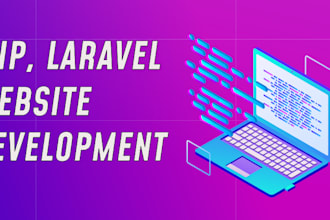 fix or develop PHP, laravel or codeigniter website