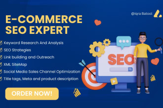 offer a full range of e commerce seo services aimed at boosting traffic