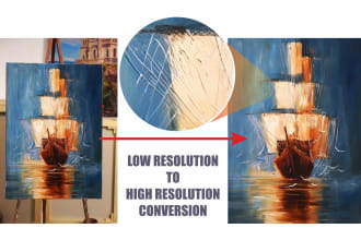 do low to high resolution images, enhance image quality