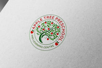 do tree care, grass trimming, lawn care, landscape logo