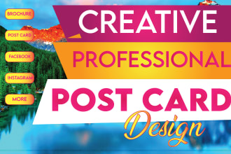 design postcard, leaflet, flyer, recipe card, eddm, handout in canva or adobe
