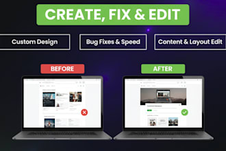 create ,fix and edit shopify website and shopify store