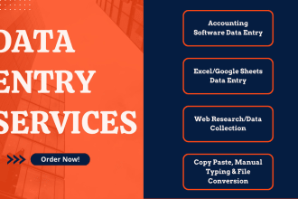 do data entry, web research, typing, copy paste work, and file conversion