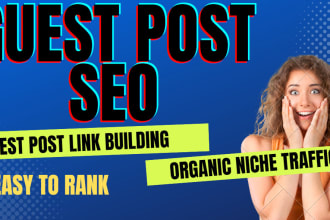 low competition guest post link building for SEO any niche