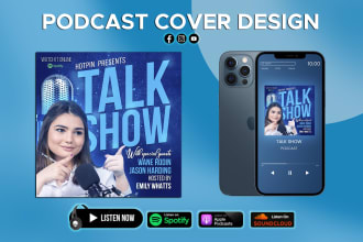 design podcast cover art, podcast cover design for spotify, itunes