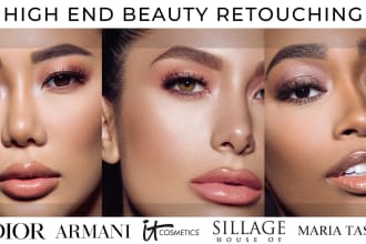 do beauty retouching for skin, makeup and jewellery